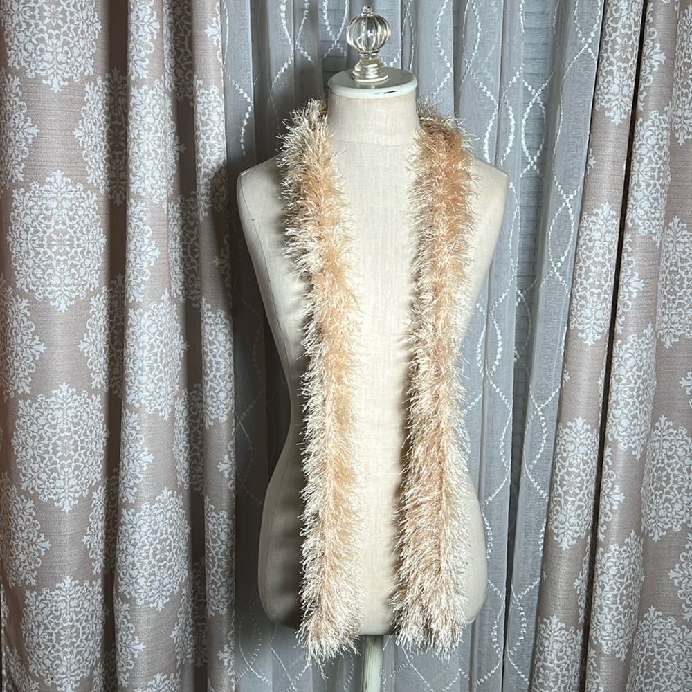 EUC Hand Knit Eyelash Yarn Scarf